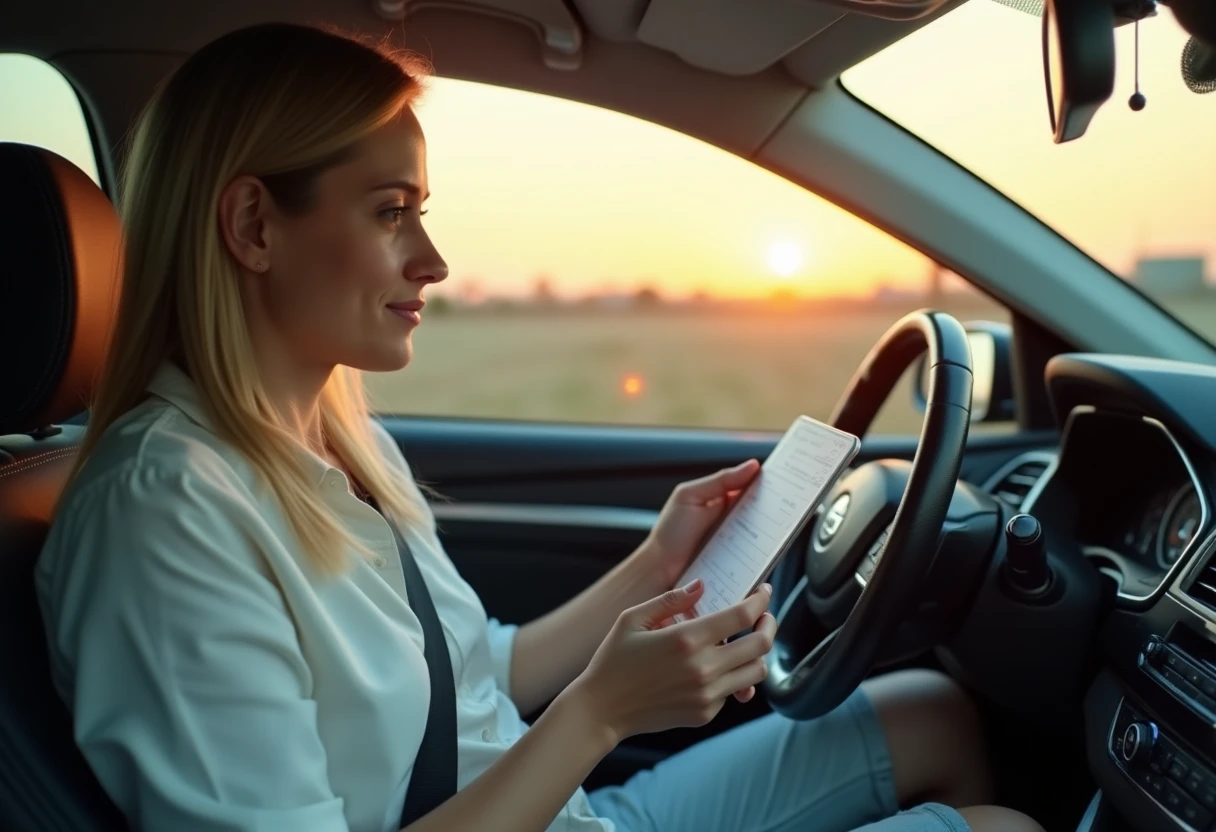 Revisión de póliza de seguro en el coche